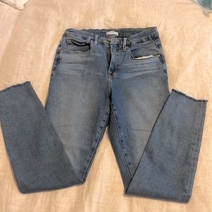 Good American skinny cropped jeans size 10/30
